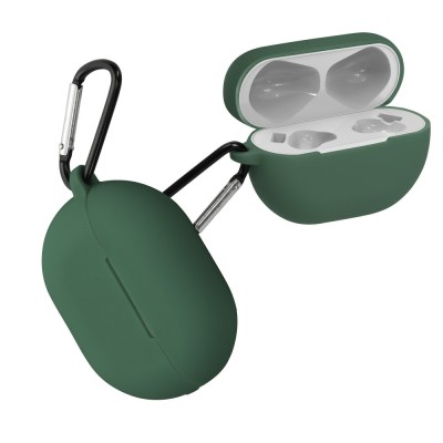 Husa pentru casti Huawei FreeBuds Pro, Kwmobile, Verde, Silicon, 53473.80 foto
