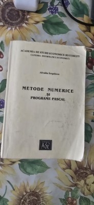 Afrodita Iorgulescu - Metode numerice si programe pascal foto