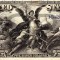 5 dolari 1896 Reproducere Bancnota USD , Dimensiune reala 1:1