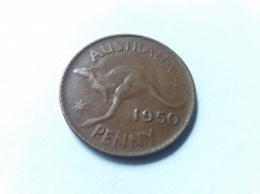 Australia 1 penny 1950 foto