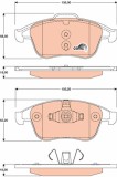 TRW GDB1808 COTEC set placute frana,frana disc