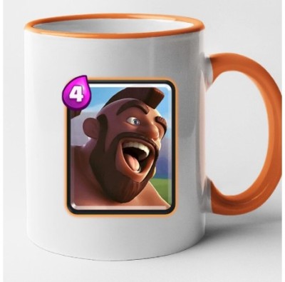 Cana maner portocaliu personalizata Clash Royale - Hog Rider, INOVATIX&amp;reg;. 330ml foto