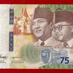 INDONESIA INDONEZIA 75.000 75000 RUPIAH 2020 COMEMORATIVA UNC necirculata **