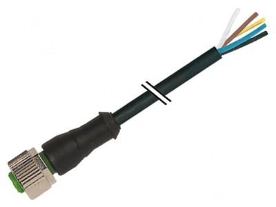 Cablu de Conectare M12 3m 30VAC 1,5A PUR foto