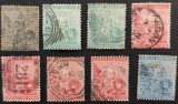 Capul Bunei Speranțe (Colonie Britanică) 1893&ndash;1902 - Set de 8 Timbre Clasice &bdquo;Alegoria Speranței&rdquo; Ștampilate / Anulate - Cod: -PV1