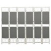 Paravan Camera 6 Panouri Gri 210x165 cm Textil Separator Decorativ Dormitor Sufragerie Living