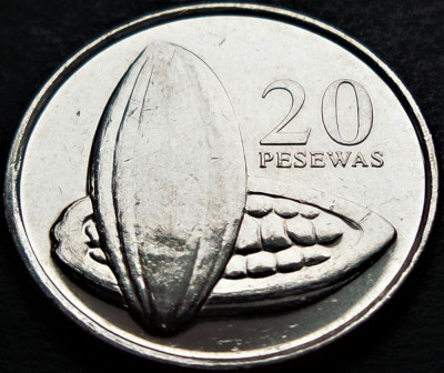 Moneda exotica 20 PESEWAS - GHANA, anul 2007 * cod 1948 = A.UNC foto
