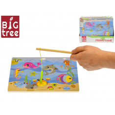 Joc din lemn Big Tree Pescuitul magnetic 30 x 22cm