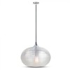 Pendul tavan 35cm sticla trasnparenta - diamond