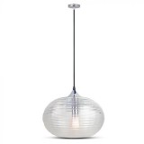 Cumpara ieftin Pendul tavan 35cm sticla trasnparenta - diamond