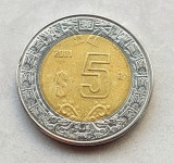 Moneda 5 peso 2001 Mexic, America de Nord
