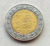 Moneda 5 peso 2001 Mexic, America de Nord