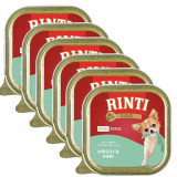 Cumpara ieftin Rinti Gold Mini Adult konzerv cerb şi vită 6 x 100 g