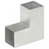 VidaXL Conector de grindă, formă L, 91 x 91 mm, metal galvanizat