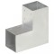 vidaXL Conector de grindă, formă L, 91 x 91 mm, metal galvanizat 145469