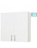 Dulap Baie Suspendat Roma 70 cm, MDF Alb Lucios, 2 Usi, Polita Interioara