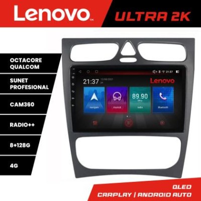 Navigatie Mercedes C W203 2000-2004 M-clk Octa Core Android Radio Bluetooth GPS WIFI/4G DSP 2K 8+128GB 360 Tosl CarStore Technology foto