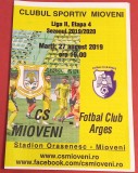 Program meci fotbal CS MIOVENI - FC ARGES PITESTI (27.08.2019)