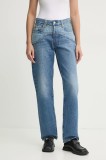 Levi&#039;s blugi din bumbac 501 90s WESTERN high waist, 001V3