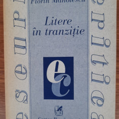 Litere in tranziție, Florin Manolescu