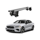 Bare transversale portbagaj auto aluminiu compatibile plafon neted Volvo S60 2018-> argintii sau negre Cod: CB200101 Kit-105