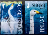 Cumpara ieftin Finlanda 2019 păsări fauna lebede,Europa cept, serie 2v stampilata, Stampilat