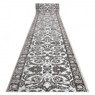 Traversa MATEO 8037/944 Modern cadru, flori - structural gri / bej, 80 cm foto