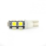 Bec LED Pozitie T10 9 SMD 12V 2.25W Auto