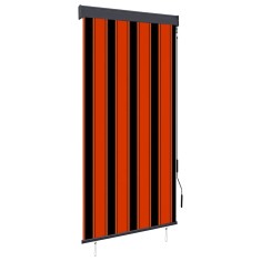 vidaXL Jaluzea tip rulou de exterior, portocaliu și maro, 80 x 250 cm 145954