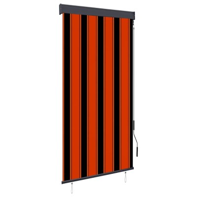 vidaXL Jaluzea tip rulou de exterior, portocaliu și maro, 80 x 250 cm 145954 foto