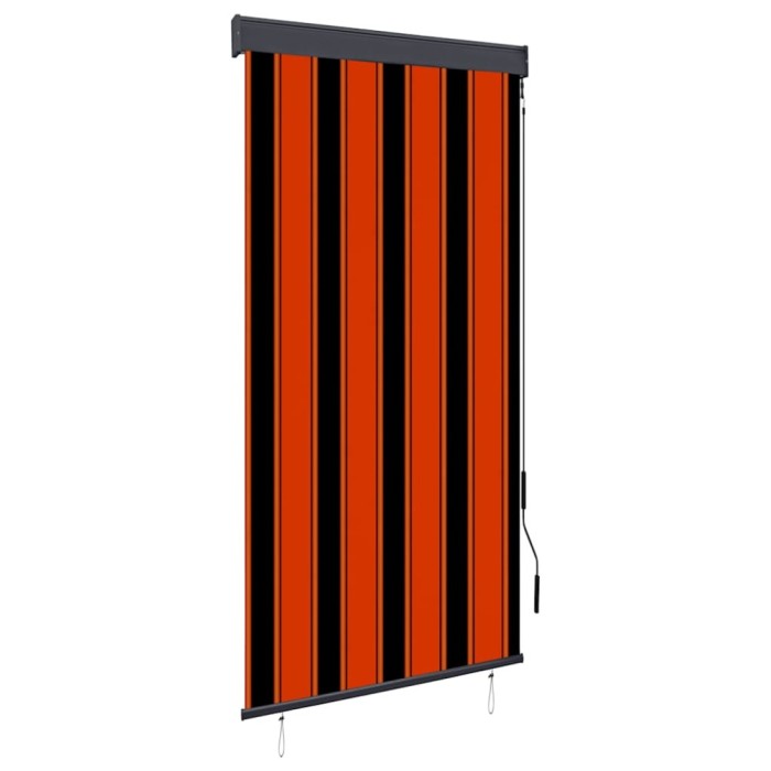 vidaXL Jaluzea tip rulou de exterior, portocaliu și maro, 80 x 250 cm 145954