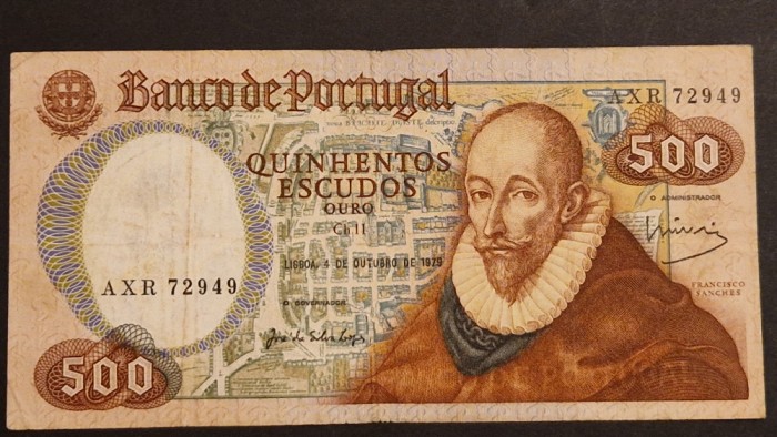 Portugalia 500 Escudos 1979 VF