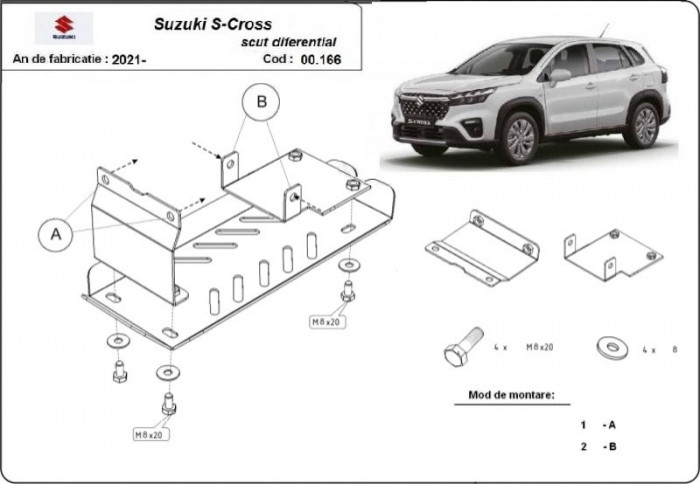 Scut metalic diferential Suzuki S-Cross 2021-prezent