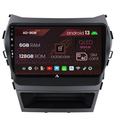 Navigatie Hyundai Santa Fe IX45 (2013-2017), Android 13, B-Octacore 6GB RAM + 128GB ROM, 9 Inch - AD-BGB9006+AD-BGRKIT182 foto