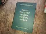 ANALELE INSTITUTULUI DE CERCETARI PENTRU VITICULTURA SI VINIFICATIE, 1973, VOL IV*** UZ INTERN