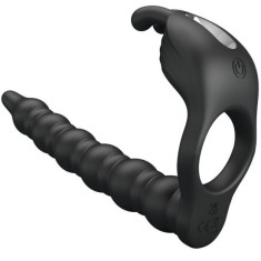 PRETTY LOVE - BLACKNEY PENIS RING WITH BLACK VIBRATOR PLUG foto