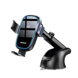 Suport auto telefon AMiO cu incarcare wireless 15W, pentru parbriz si bord, brat reglabil, ventuza reutilizabila, rotire 360, USB Typ C