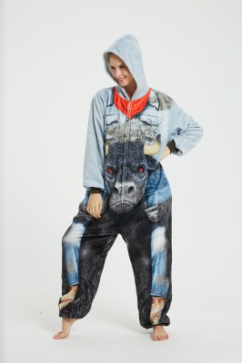 PJM233-411 Pijama pufoasa kigurumi cu imprimeu TAUR foto