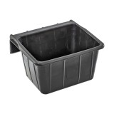 Hrănitoare rectangulară din cauciuc, negru, 20&nbsp;litri