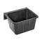 Hrănitoare rectangulară din cauciuc, negru, 20&nbsp;litri