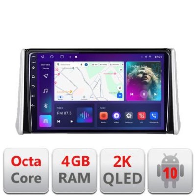 Navigatie Toyota Rav4 2018- C-RAV4 Android Octa Core Ecran 2K QLED GPS 4G 4+32GB 360 KIT-RAV4+EDT-E409-2K v1 CarStore Technology foto
