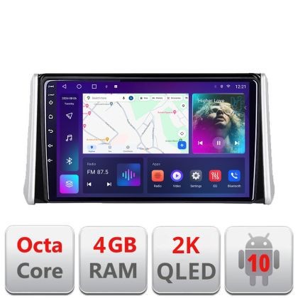 Navigatie Toyota Rav4 2018- C-RAV4 Android Octa Core Ecran 2K QLED GPS 4G 4+32GB 360 KIT-RAV4+EDT-E409-2K v1 CarStore Technology
