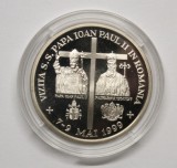 BNR - 100 LEI 1999 . VIZITA PAPEI IN ROMANIA .