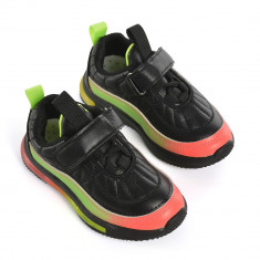 Pantofi Sport De Copii Candy Negru cu Verde