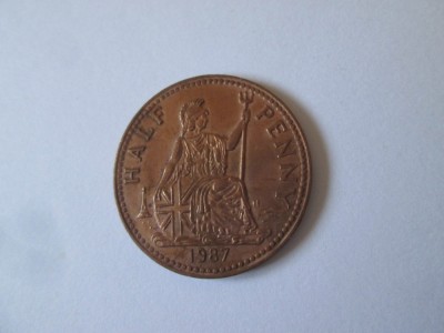 Jeton Half Penny podul metalic Gorge,muzeul jetoanelor 1987 foto