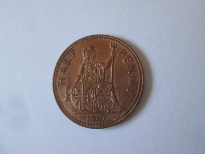 Jeton Half Penny podul metalic Gorge,muzeul jetoanelor 1987