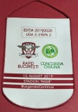 Fanion (protocol) meci fotbal RAPID BUCURESTI - CONCORDIA CHIAJNA (10.08.2019 - Liga 2-a etapa 2)
