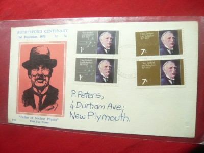 Plic FDC- Personalitati- Centenarul Rutherford -Parintele Fizicii Nucleare ,R.Su foto
