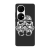 Husa compatibila cu Huawei P50 Pro model Stormtrooper face tattoo, Silicon, TPU, Viceversa, Transparent, Carcasa