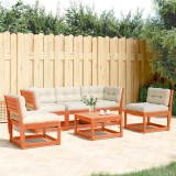 Gossi set mobilier de gradina cu perne, 5 piese, lemn masiv de pin